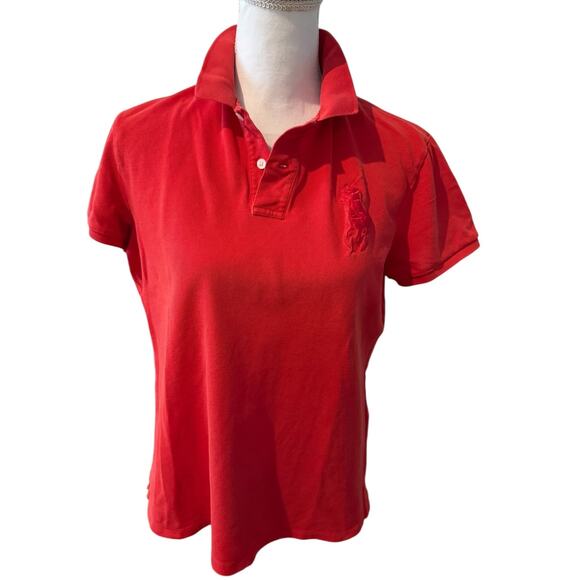 Ralph Lauren Golf Fit Big Pony Polo Shirt Red L - Picture 1 of 5
